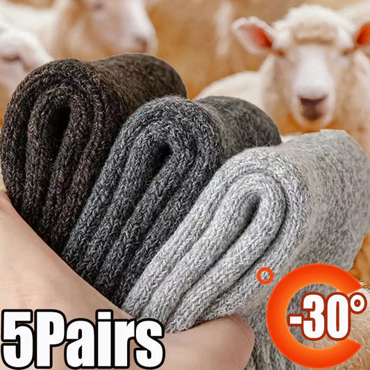 5 Pairs Winter Warm Women Socks