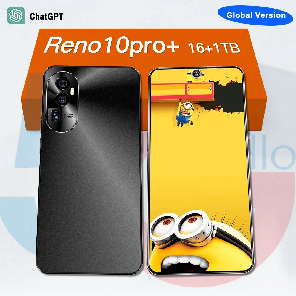 New Reno10pro+ flagship 6.53 inch 16+1TB smart phone