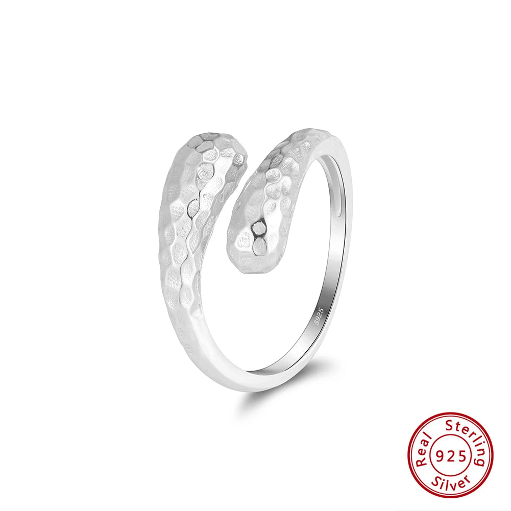 ORSA JEWELS 925 Sterling Silver Retro Snake Ring for Women