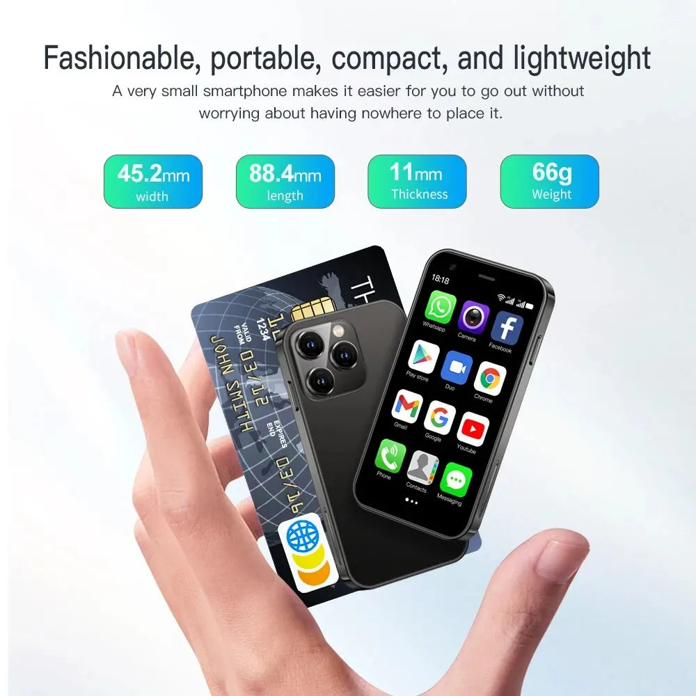 2024 SERVO Small Smartphone 3.0" Display Dual SIM