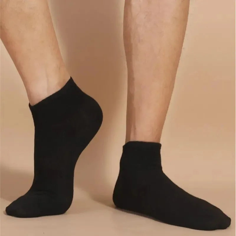 10 Pairs Men Boat Socks Invisible Low Cut