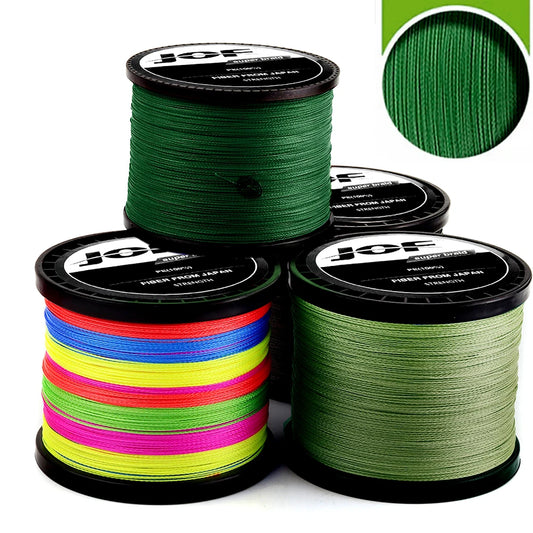 JOF 4 Strands Braided Fishing Line Multifilament 300M 500M 1000M