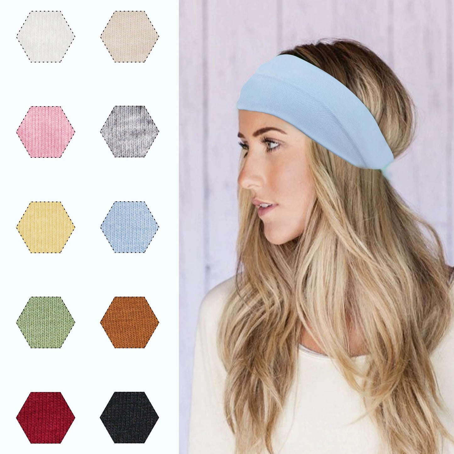 Hair Band Fashion, Elastic Headbands, Cotton Twisted Cross Head Wrap