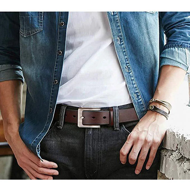 Men High Quality Genuine Leather Belt