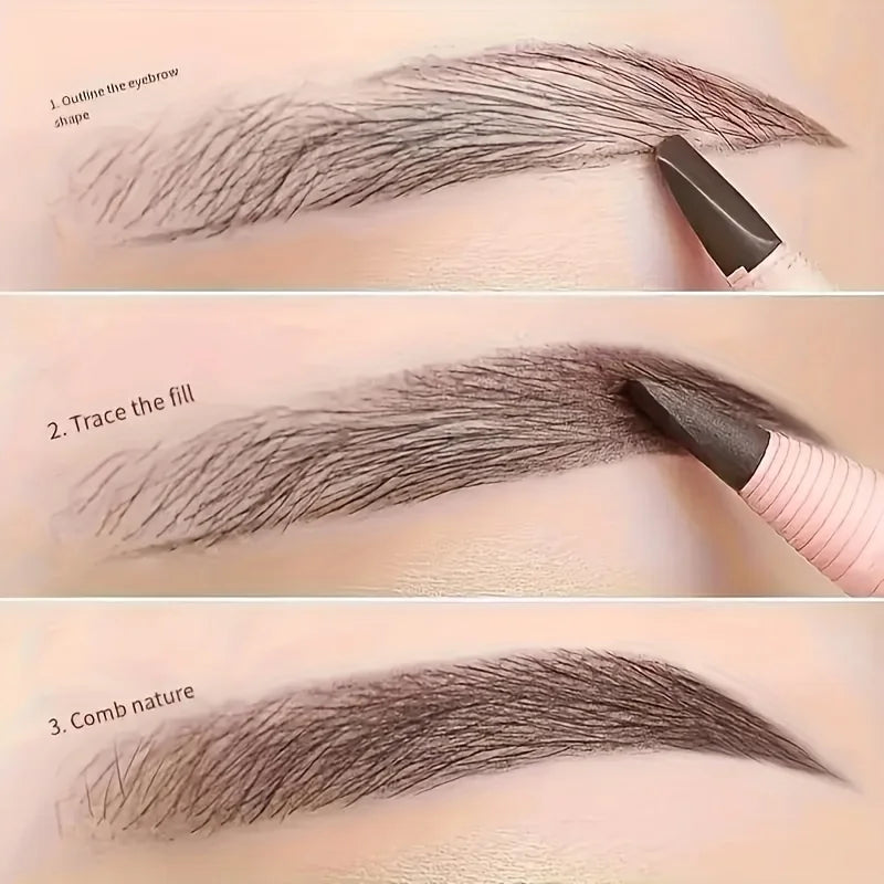 Tear Off Pull Line Eyebrow Pencil, Natural Color Rendering, Sweat Proof And Smudge Proof Eyebro