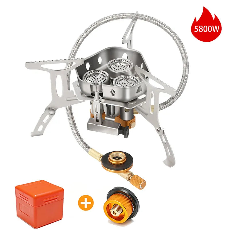 Outdoor Camping  Head Stove Portable Windproof Stove Camping Picnic