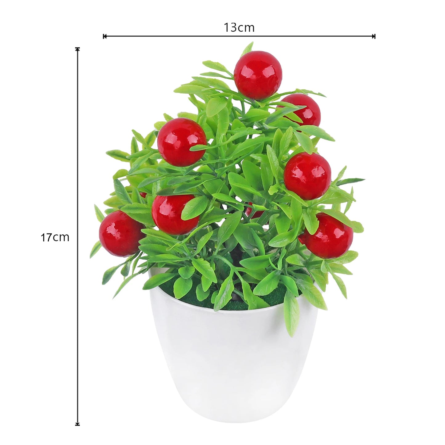 Artificial Plant Bonsai Orange Pomegranate Fruit Tree
