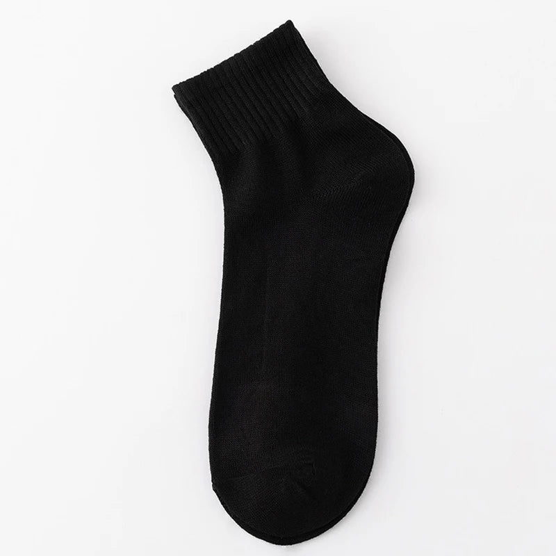 5 Pairs/Lot Men's Solid Color Socks