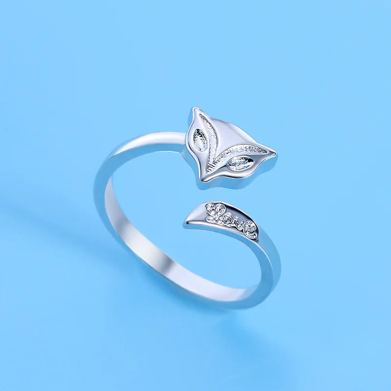 Hot 925 Sterling Silver Ring AAA Zircon Adjustable Simplicity Fashion Exquisite Women Jewelry