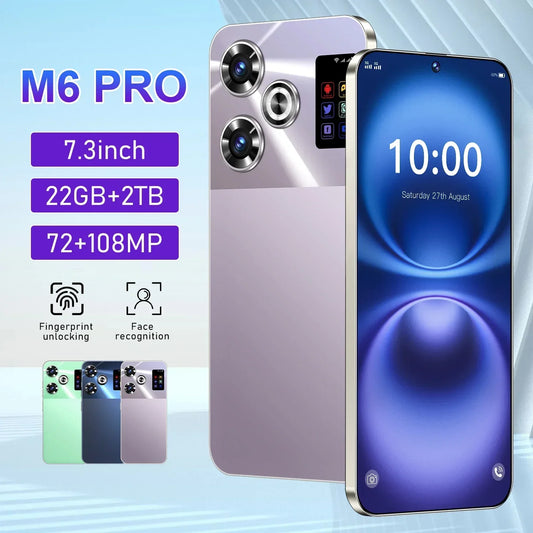 2024 M6 Pro New Smartphone 5G 7.3-inch High-definition Android