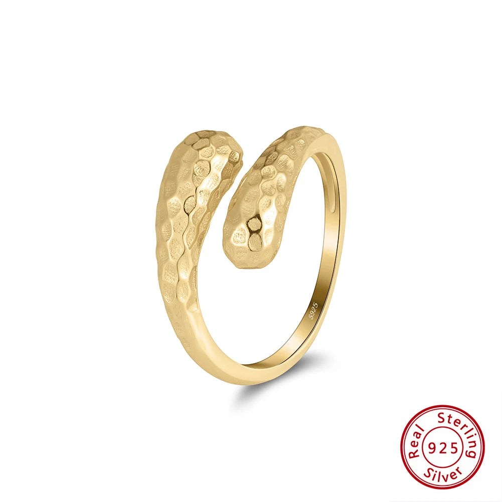 ORSA JEWELS 925 Sterling Silver Retro Snake Ring for Women
