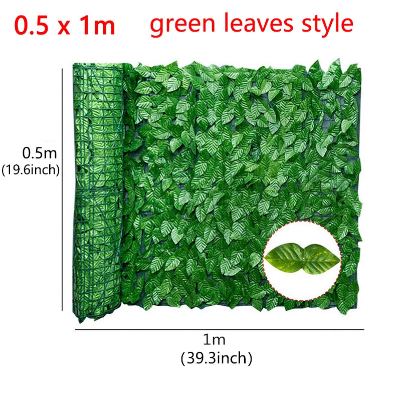 Artificial Leaf Privacy Fence Roll Wall Landscaping Fence Privacy Fence