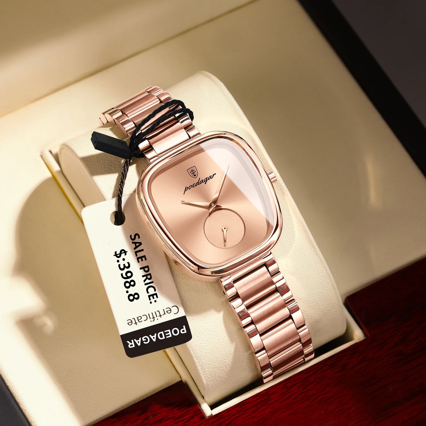 POEDAGAR Luxury Woman Watch Waterproof