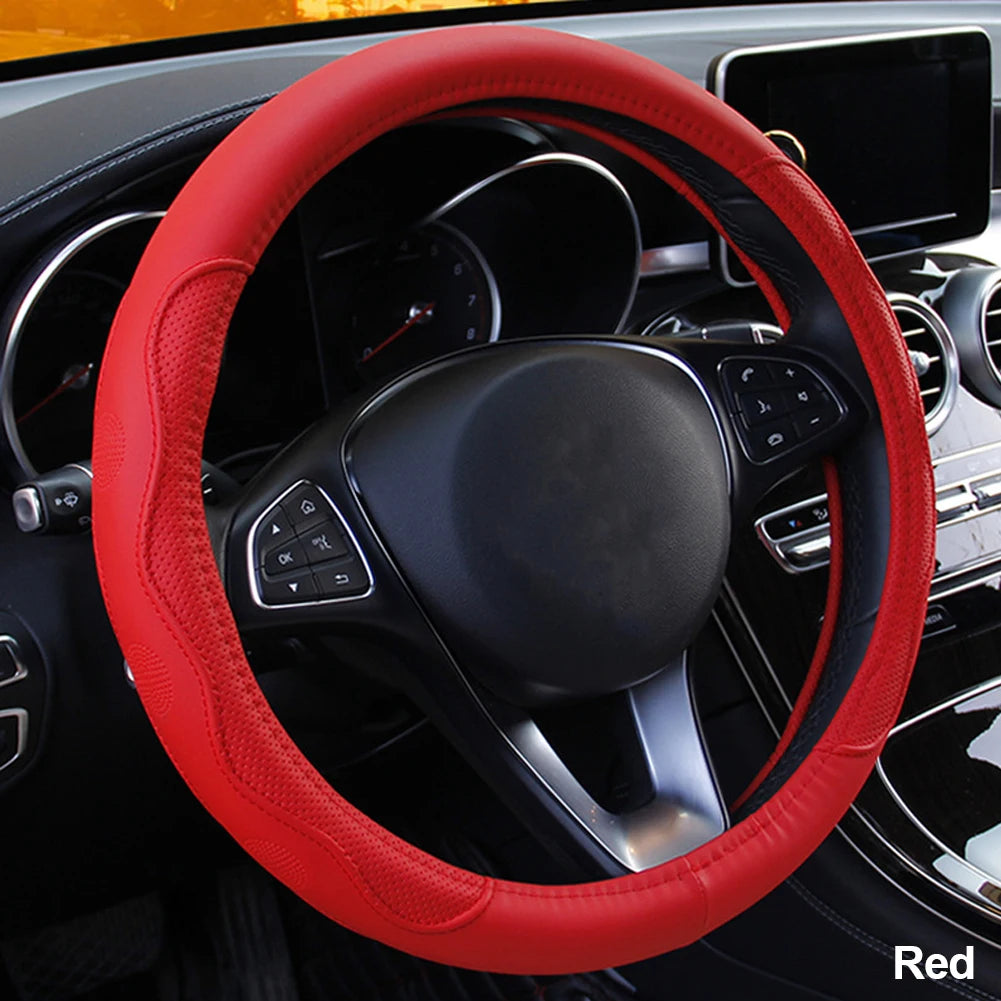 10 Colors Car Steering Wheel Cover Universal Volant Braid on the Steering-wheel