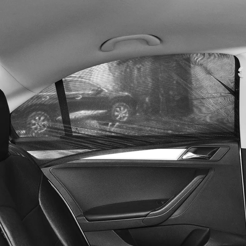 Car side shade window mosquito curtain outdoor camping