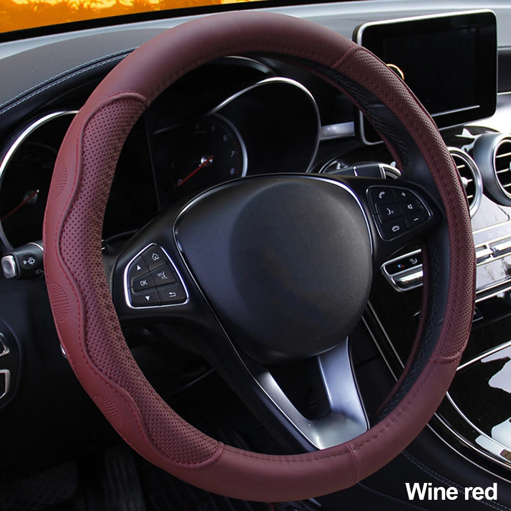 10 Colors Car Steering Wheel Cover Universal Volant Braid on the Steering-wheel