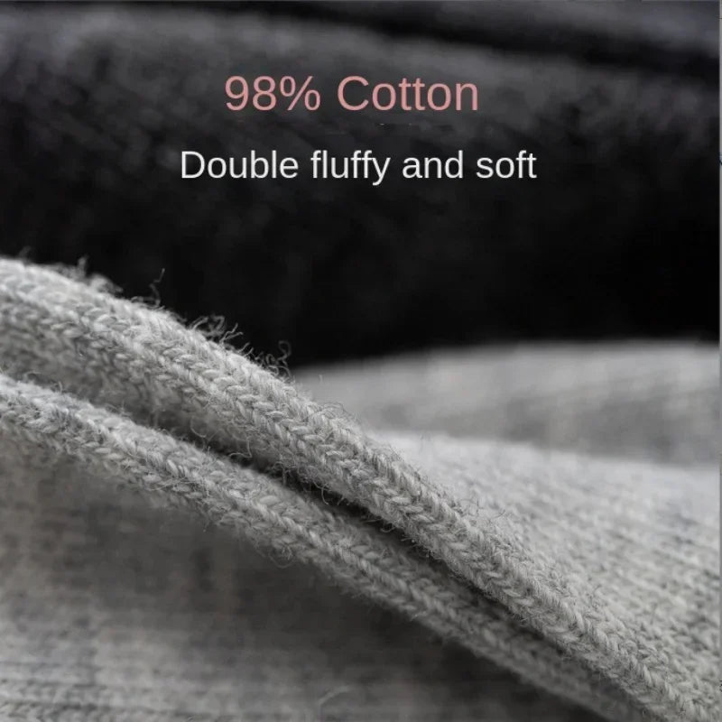 5 Pair Men's 98% Pure Cotton Socks