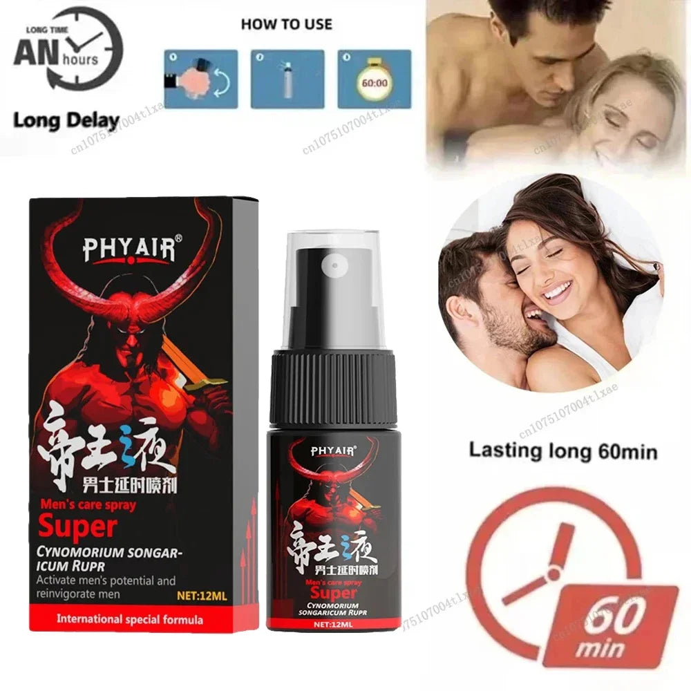 Men's delay time spray
