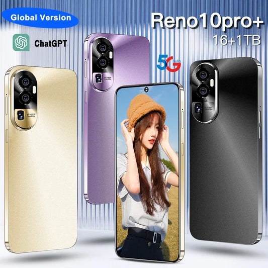 New Reno10pro+ flagship 6.53 inch 16+1TB smart phone