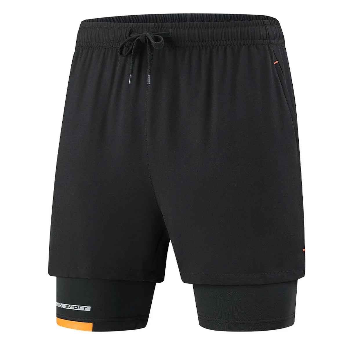 Summer Fake Two Piece Men'S Beach Quick Dry Running Sports