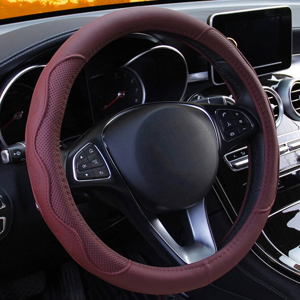 10 Colors Car Steering Wheel Cover Universal Volant Braid on the Steering-wheel