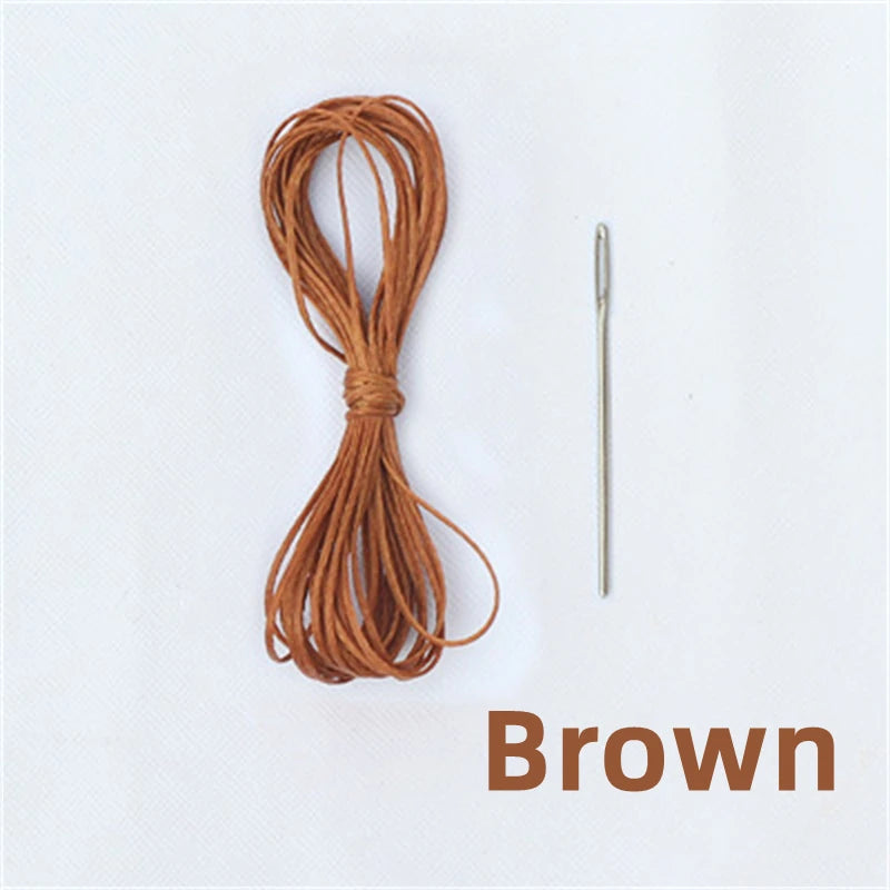 Leather Car Steering Wheel Cover Car Braid On The Steering Wheel 38 cm DIY Universal Auto Steering Wheel Cover Leather Case