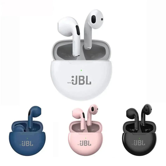 Air Pro 6 Earphone TWS 9D HIFI Headset Bluetooth Music Earbuds For IPhone IOS Android
