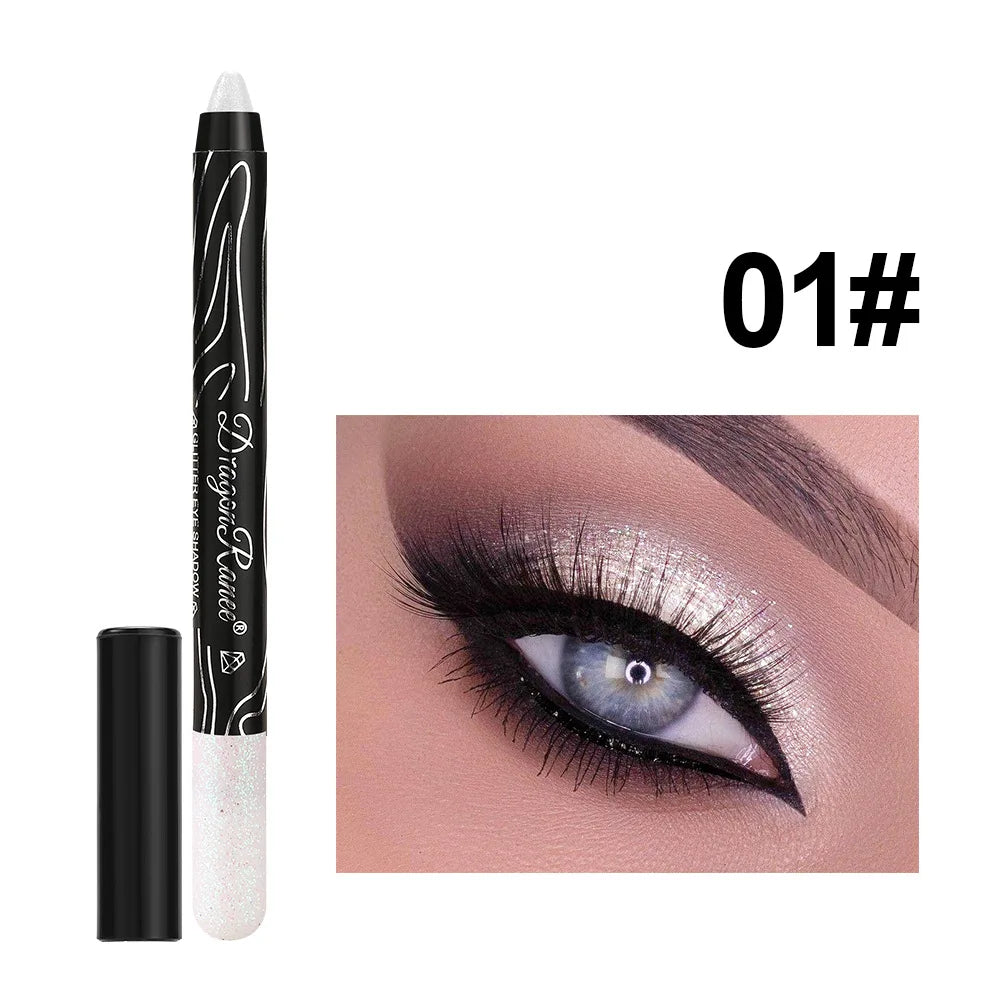 1Pc Metallic Purple Eyeshadow Pencil Glitter Silkworm Liner Pen