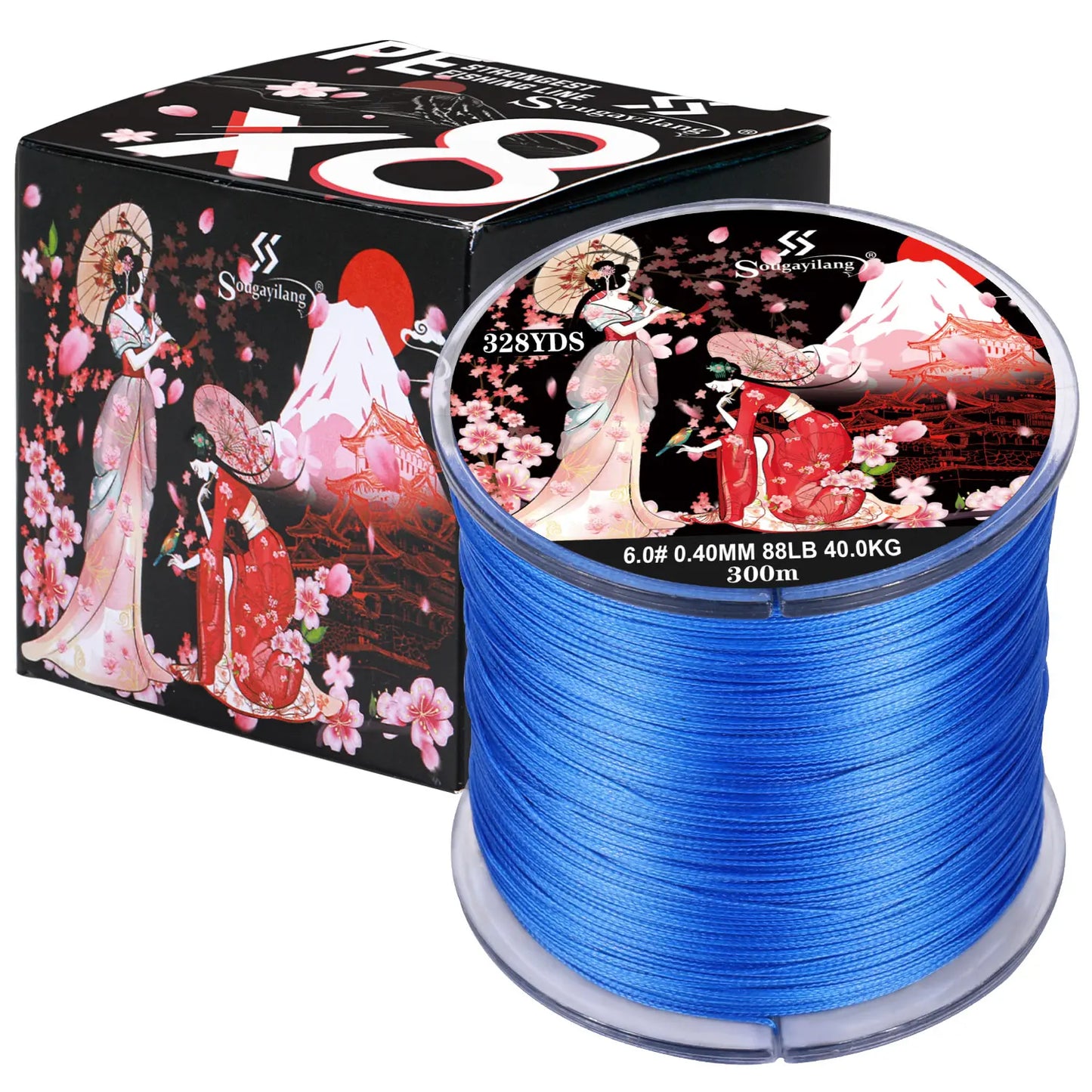 Sougayilang 8 Strands Braided Fishing Line 100M 300M