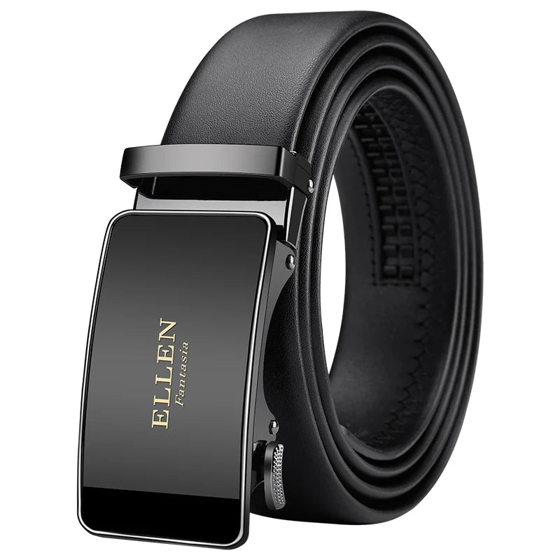 Alloy buckle Men Belt Genuine Leather