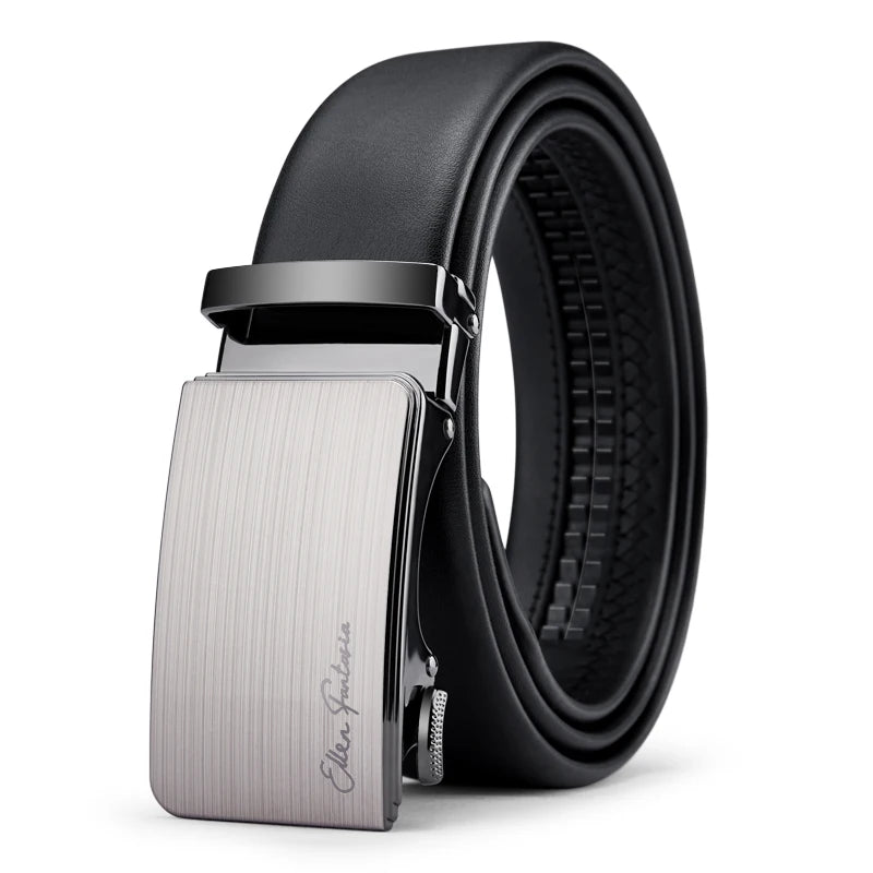 Alloy buckle Men Belt Genuine Leather
