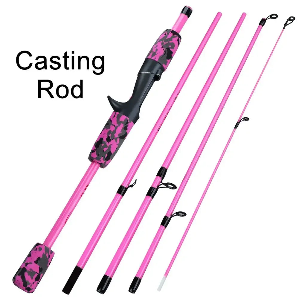 Sougayilang New 5 Section Portable Travel Fishing Rod Ultralight Weight