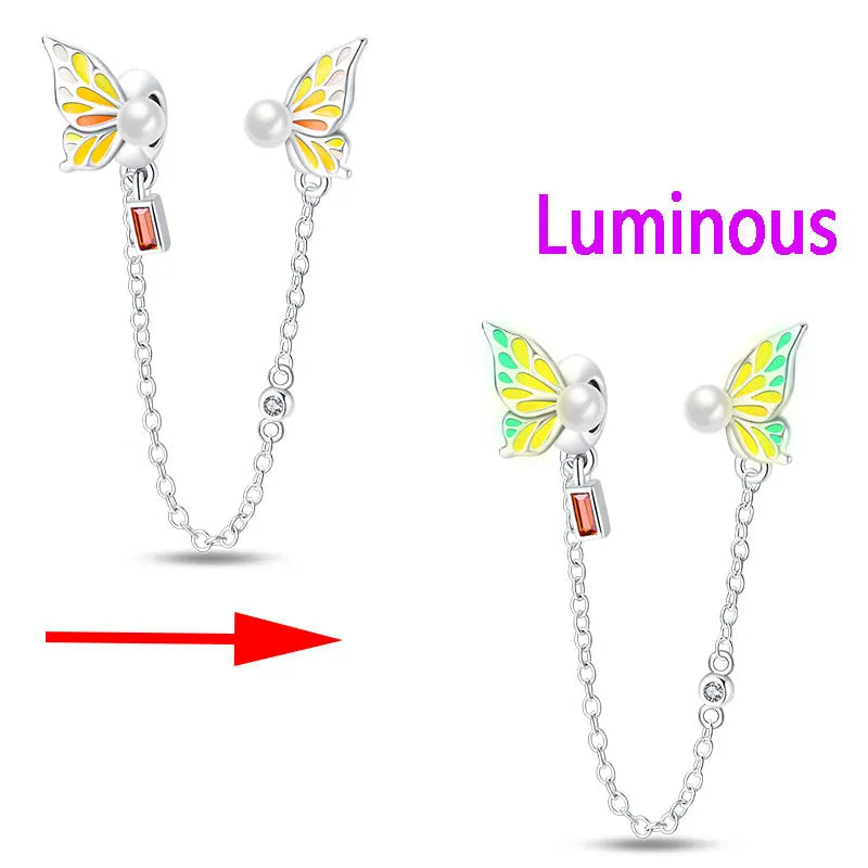 New 925 Sterling Silver Halloween Charm Beads Fit Original Brand Bracelet