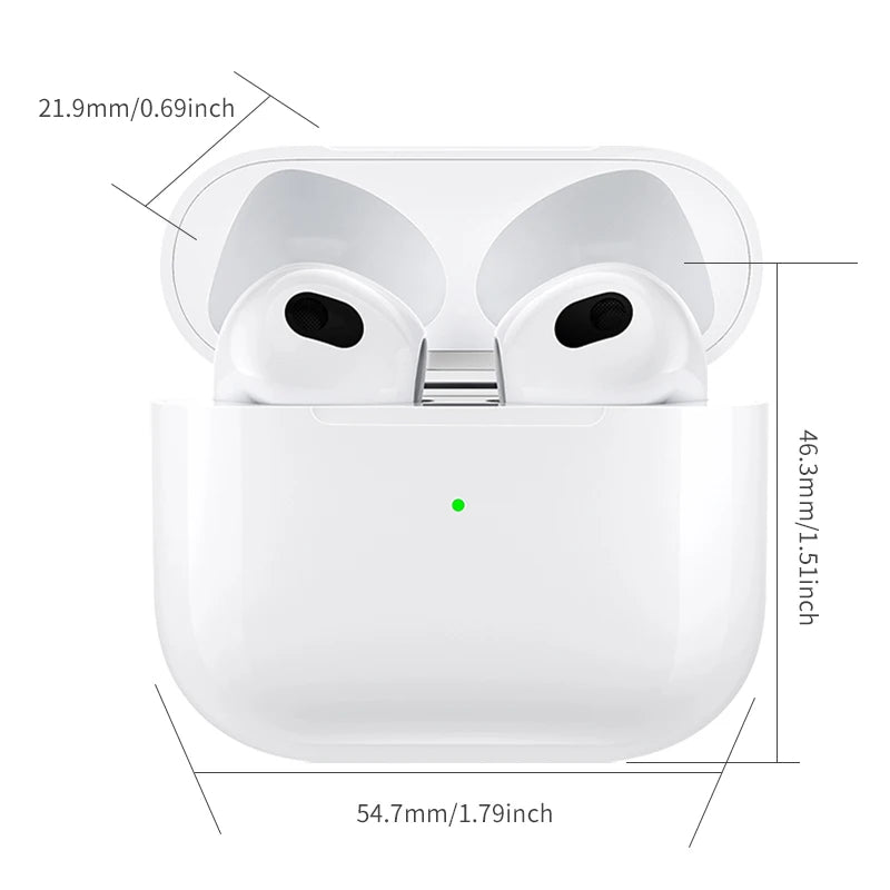 Wireless Bluetooth 5.3 Sports Earbuds with Charging Case, Touch Control, Lanyard, for Music & Outdoor Activities