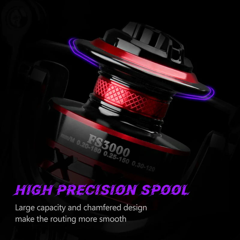 Fishing Reel 2000-7000 Max Drag 12KG Spinning Reels Metal Spool