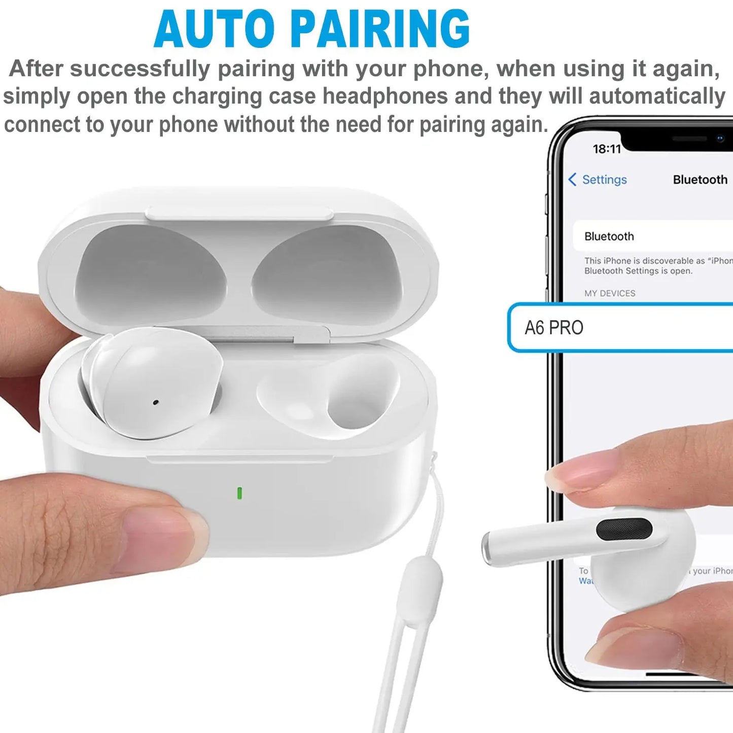 Air 6 Pro Bluetooth Earphone Wireless Earbuds