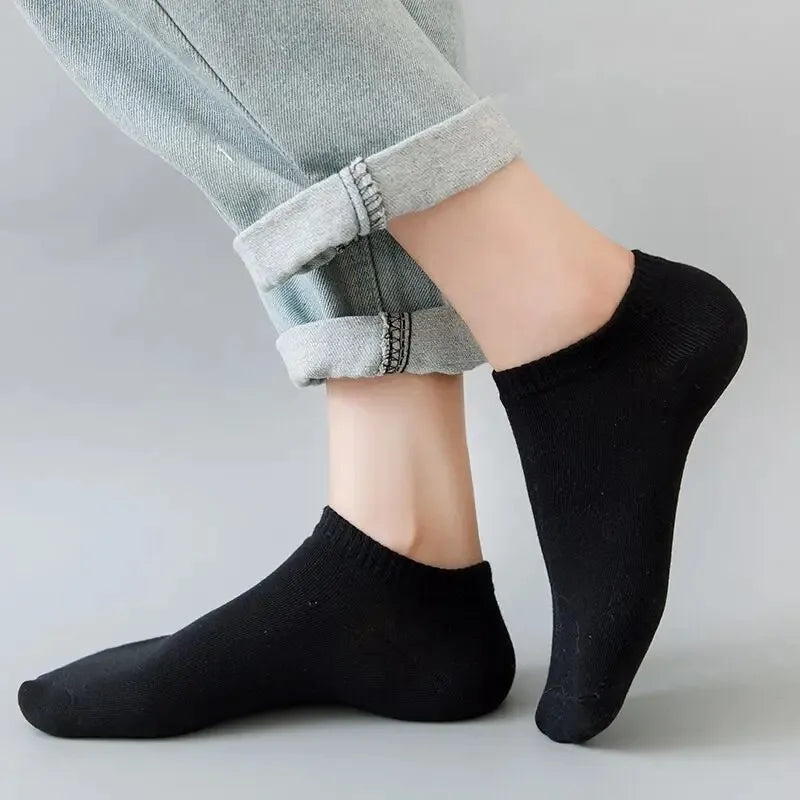 5 Pairs Mens Socks Breathable Short Socks
