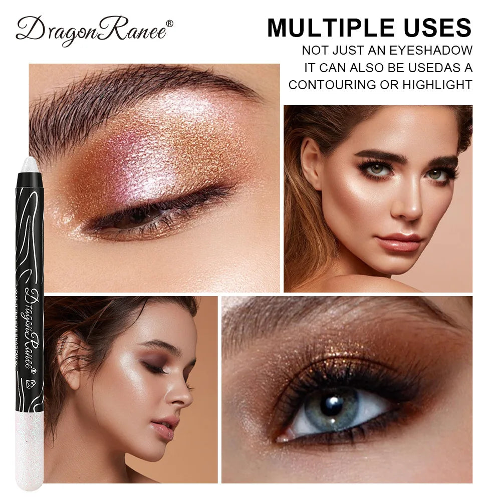 1Pc Metallic Purple Eyeshadow Pencil Glitter Silkworm Liner Pen