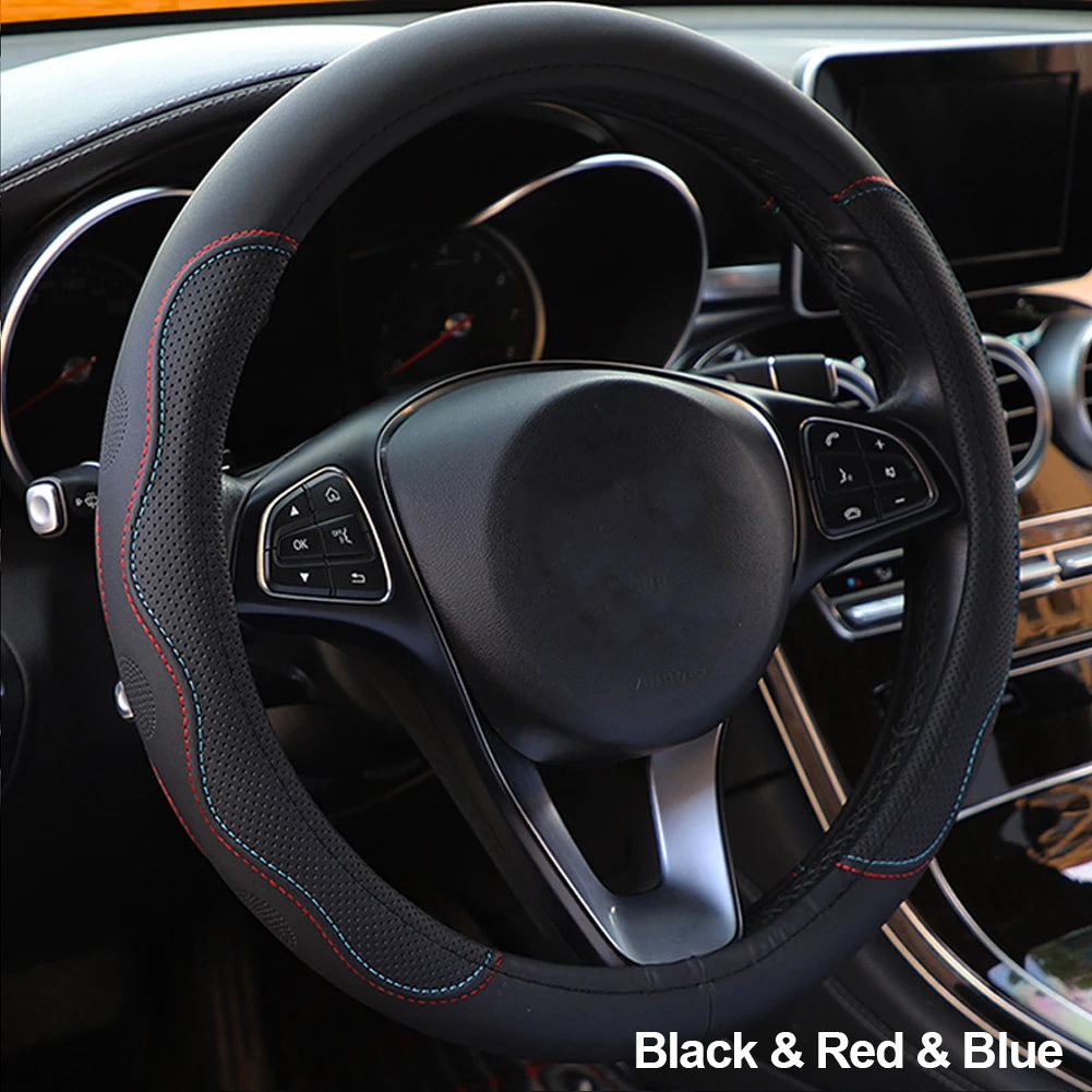 10 Colors Car Steering Wheel Cover Universal Volant Braid on the Steering-wheel