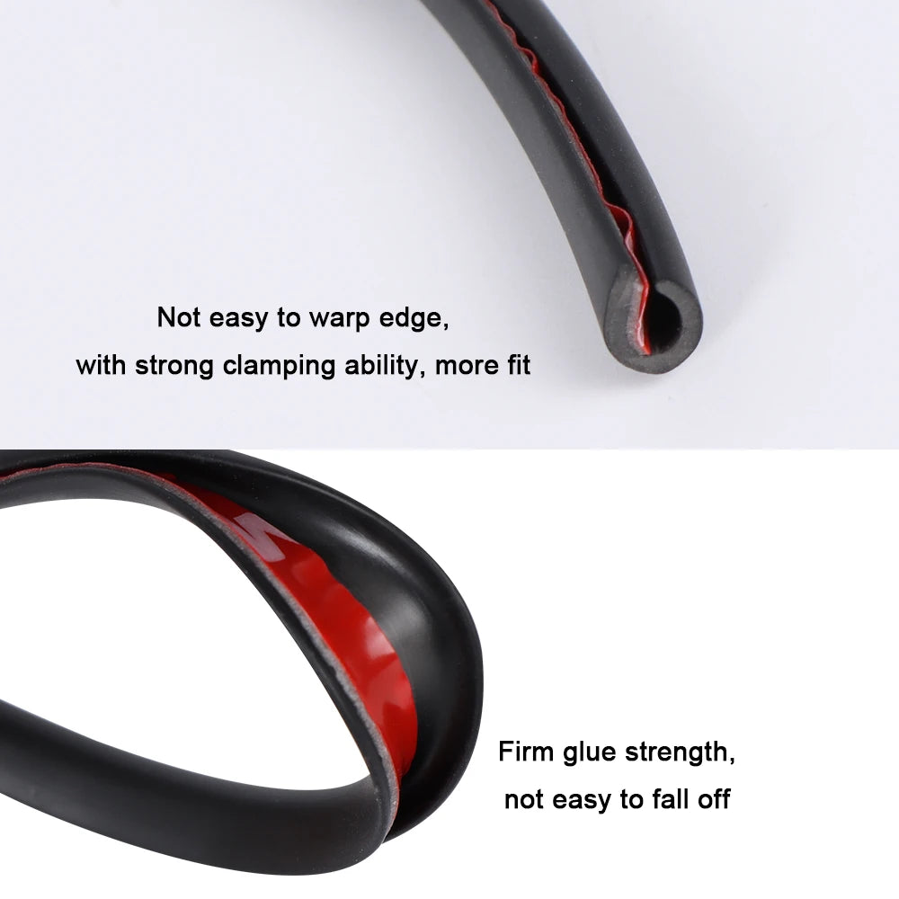 2M/5M/10M Car Door Protector Anti Collision Strip U Type Universal