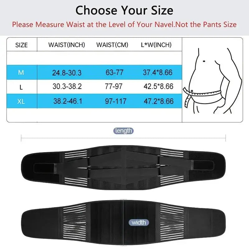 Back Brace Adjustable Waist Belt