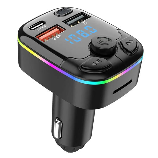 Wireless FM Transmitter Support TF Card U Disk Music Car MP3 Player Dual USB