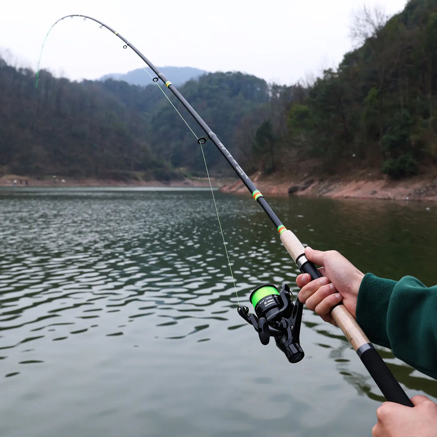 3M Feeder Fishing Rod Cork Handle Carbon Fibre Spinning Fishing Rods L M H Power 30-120g Lure Weight