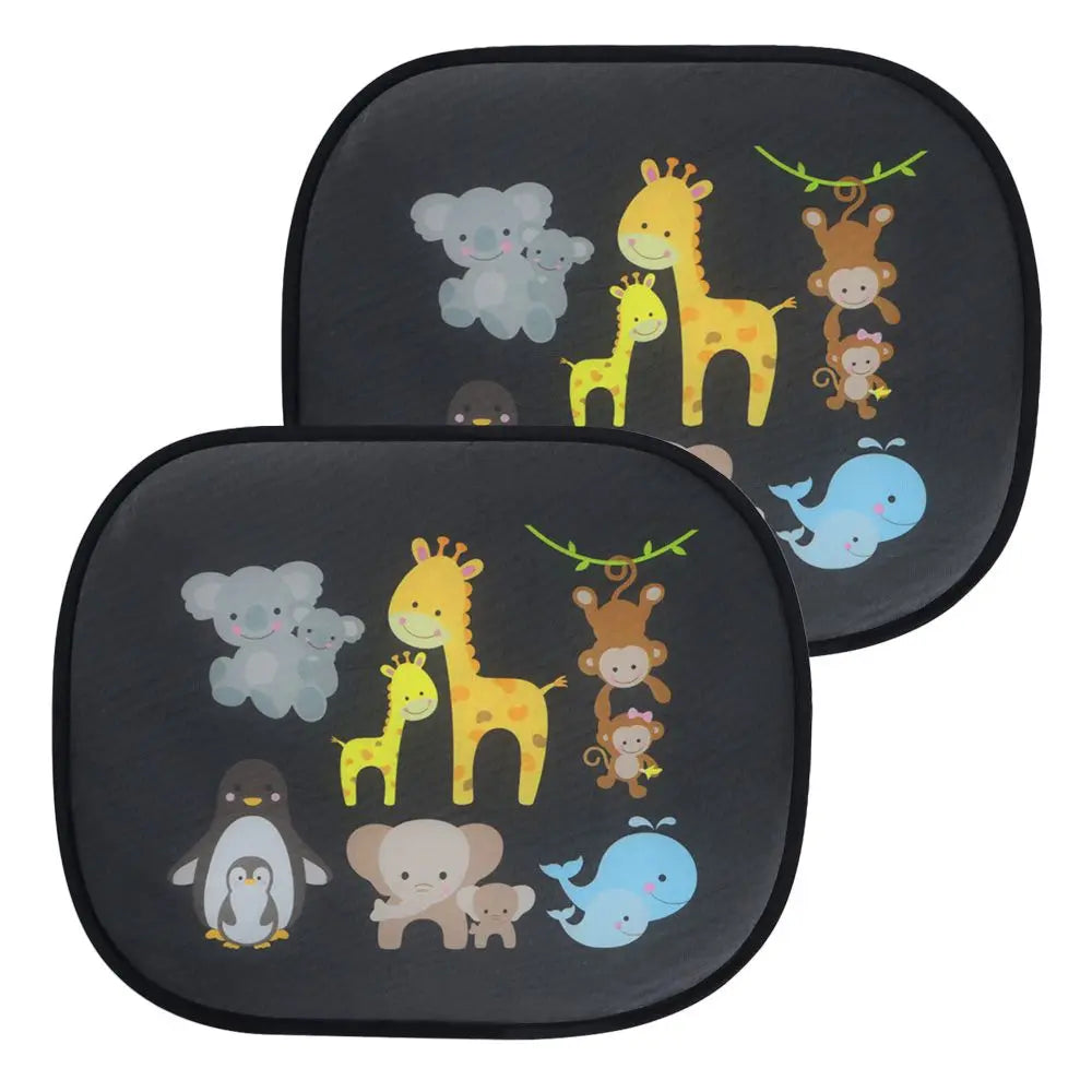 2pcs Folding Heat Separation for Kids Baby Rear and Side Window Sunshade UV Block Curtain Window Sun Visor Car Sun Shade Cover