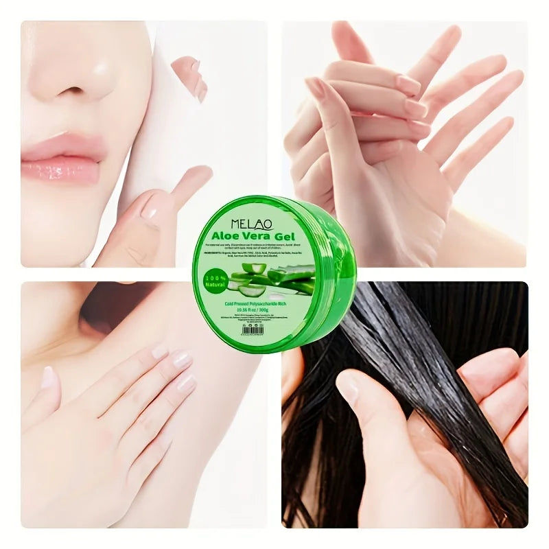 Natural Organic Aloe Vera Gel, Aloe Vera Extract Skin Lightening Moisturizing Soothing