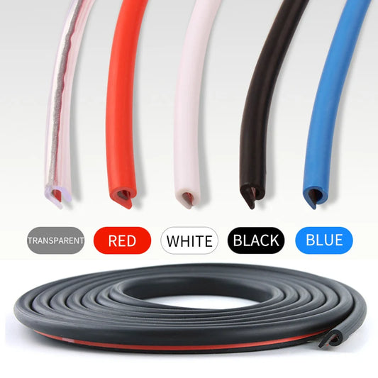 2M/5M/10M Car Door Protector Anti Collision Strip U Type Universal