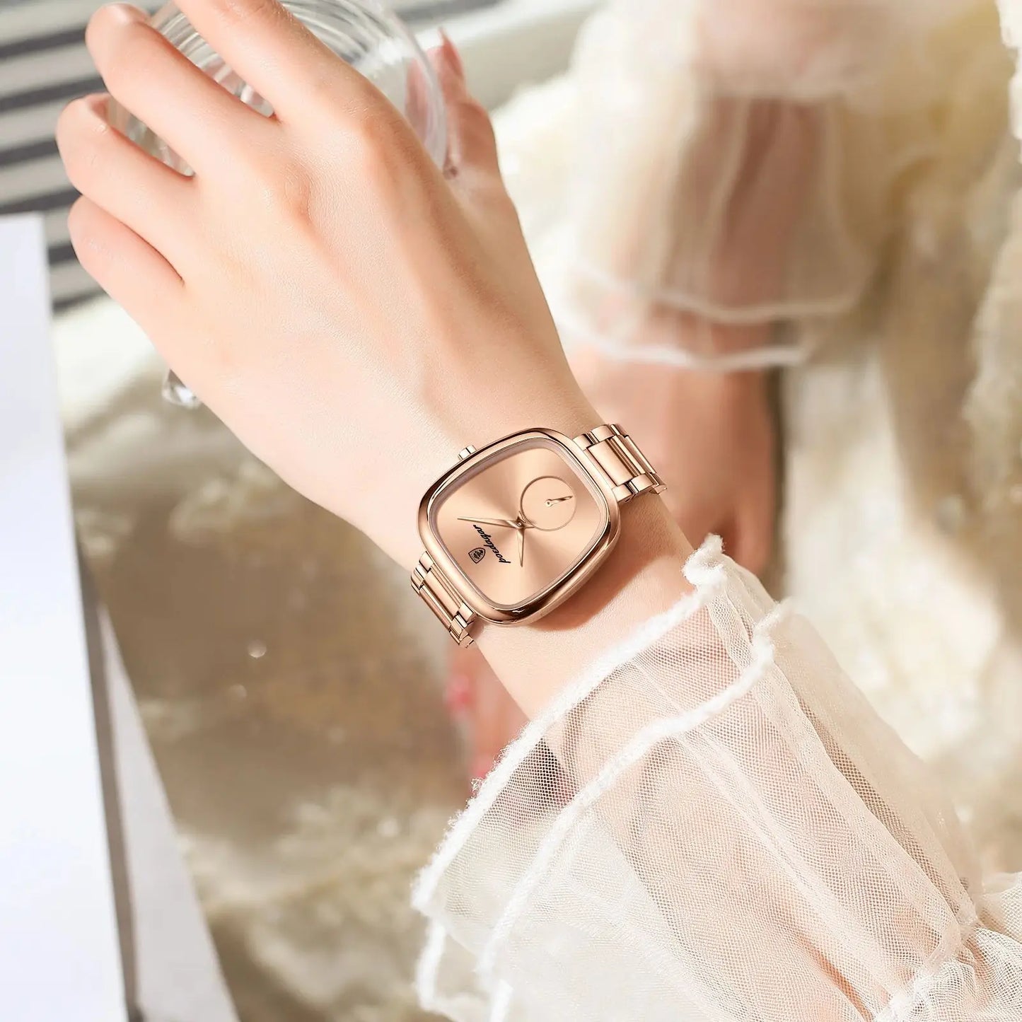 POEDAGAR Luxury Woman Watch Waterproof