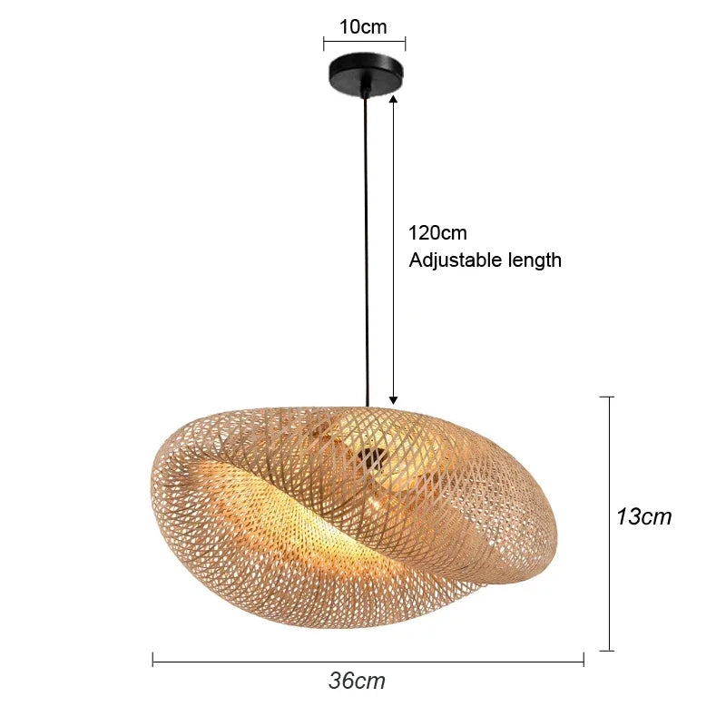 Bamboo Hanging Lamp Pendant Ceiling Light