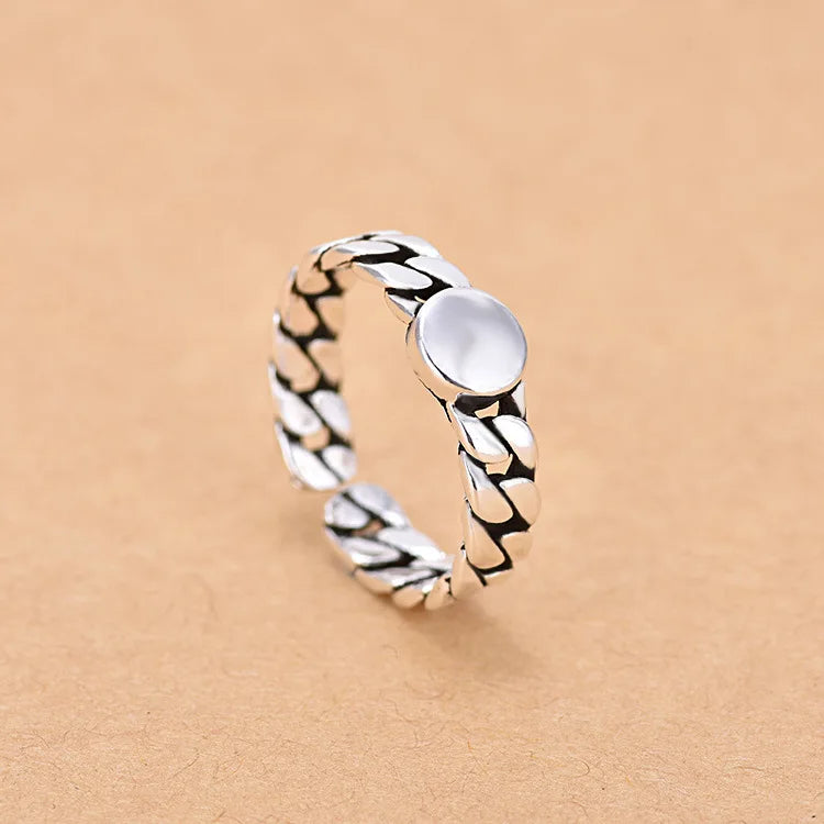 Hot 925 Sterling Silver Ring AAA Zircon Adjustable Simplicity Fashion Exquisite Women Jewelry