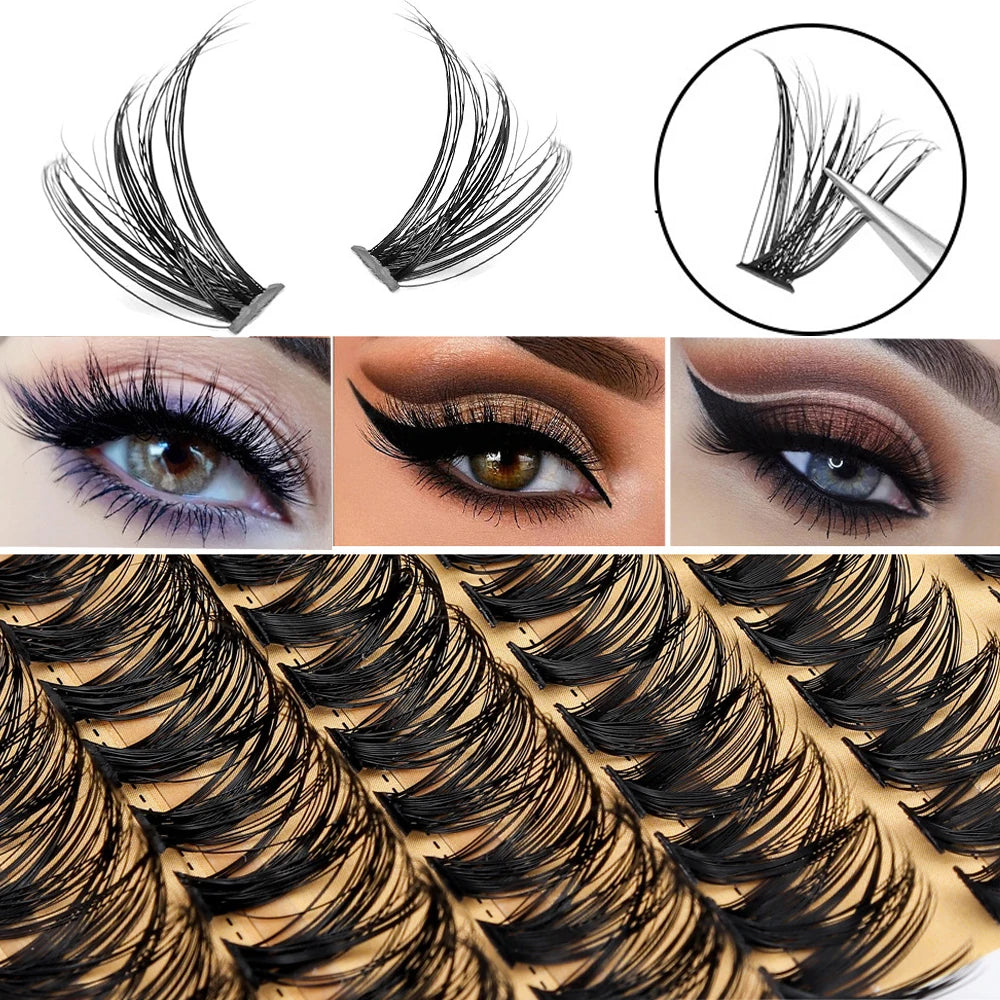 10D/20D/30D/40D/60D/80D/100 Eyelashes Extension  Natural Thick Mink Faux Eyelash
